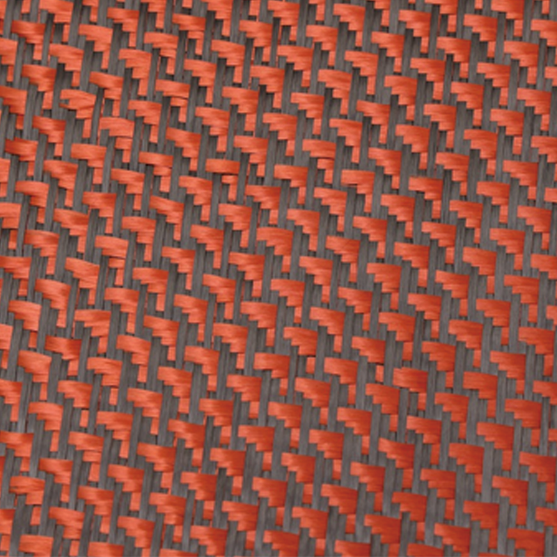 Červená/černá aramidová uhlíková smíšená uhlíková tkaná tkanina Červená/černá aramidová uhlíková smíšená uhlíková tkaná tkanina